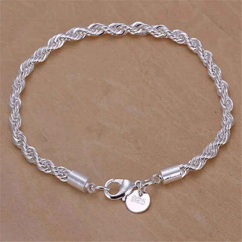 High Quality 925 Twisted Rope Necklace